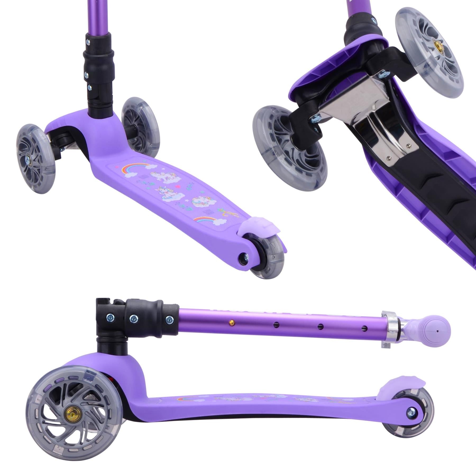 Boldcube Teeny Fold  3 Wheel Scooter - Unicorn