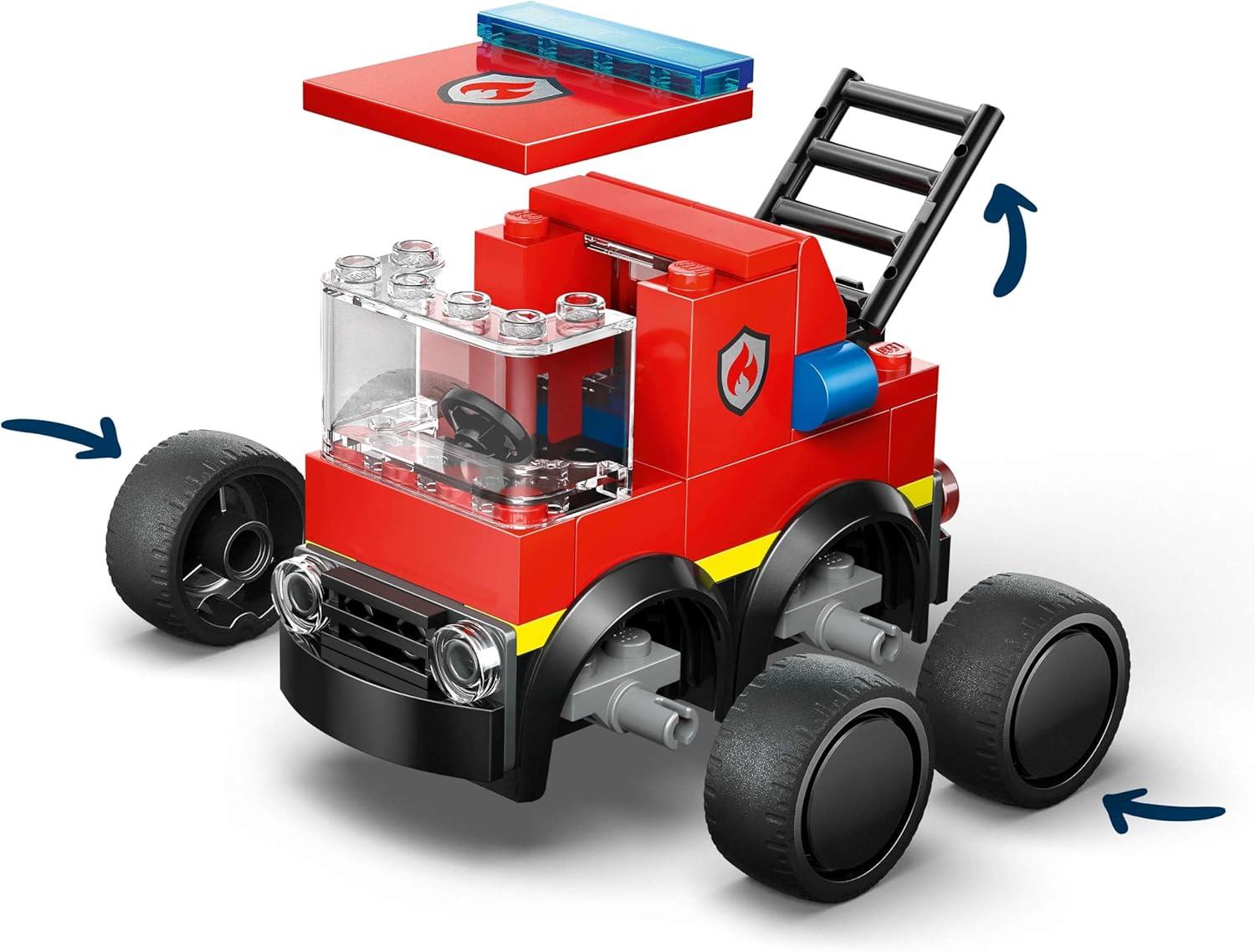 LEGO City Rides Fire Engine Toy Building Set 60482