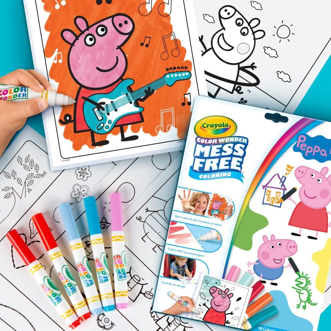 Crayola Colour Wonder Peppa Pig Colouring Mess-Free Book