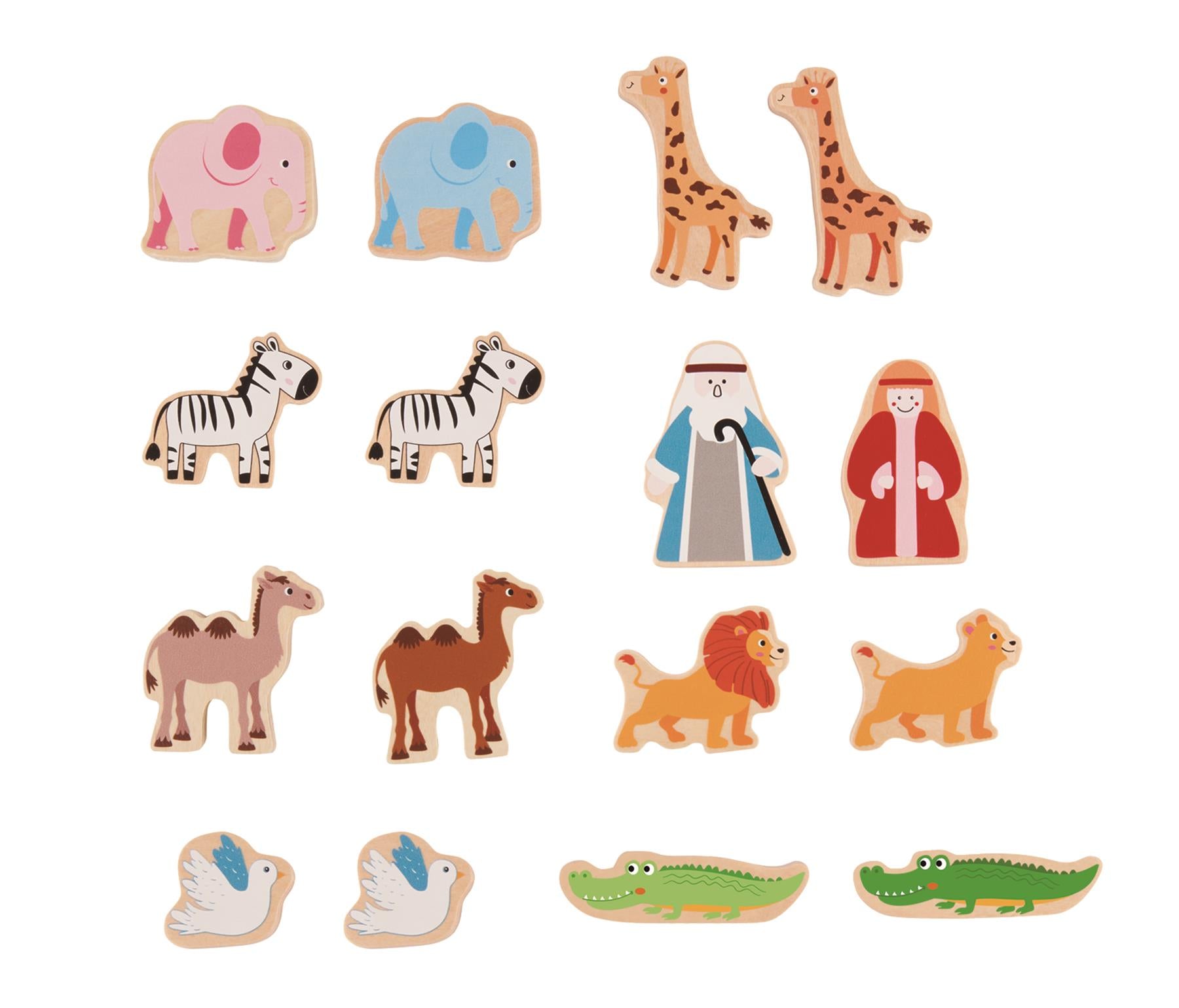 Lelin Wooden Noah's Ark Playset