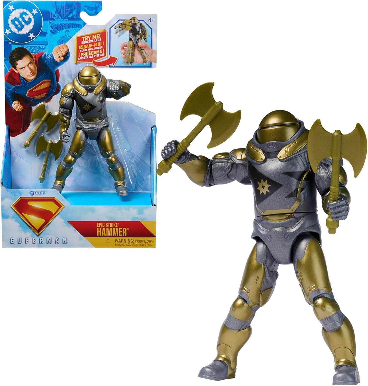 DC Comics, Superman 6 inch Epic Strike Action Figure - Hammer