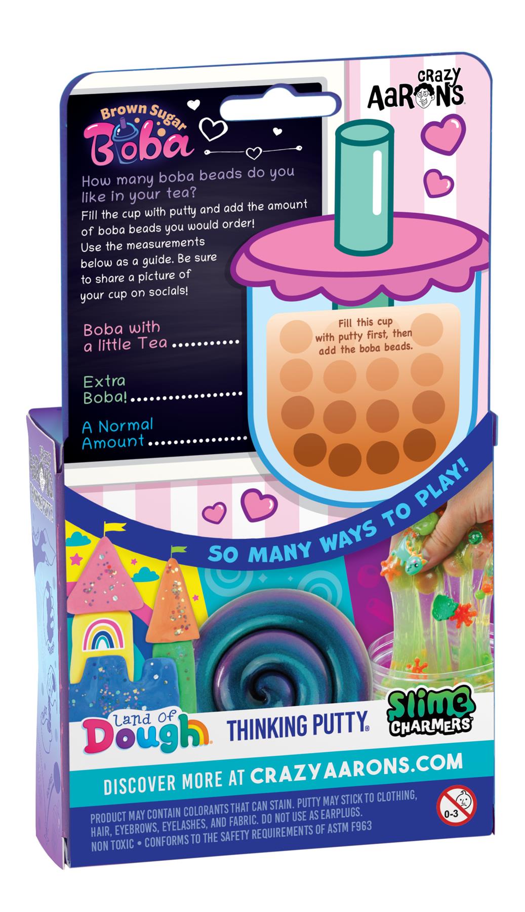 Crazy Aaron's Thinking Putty Trendsetters Brown Sugar Boba