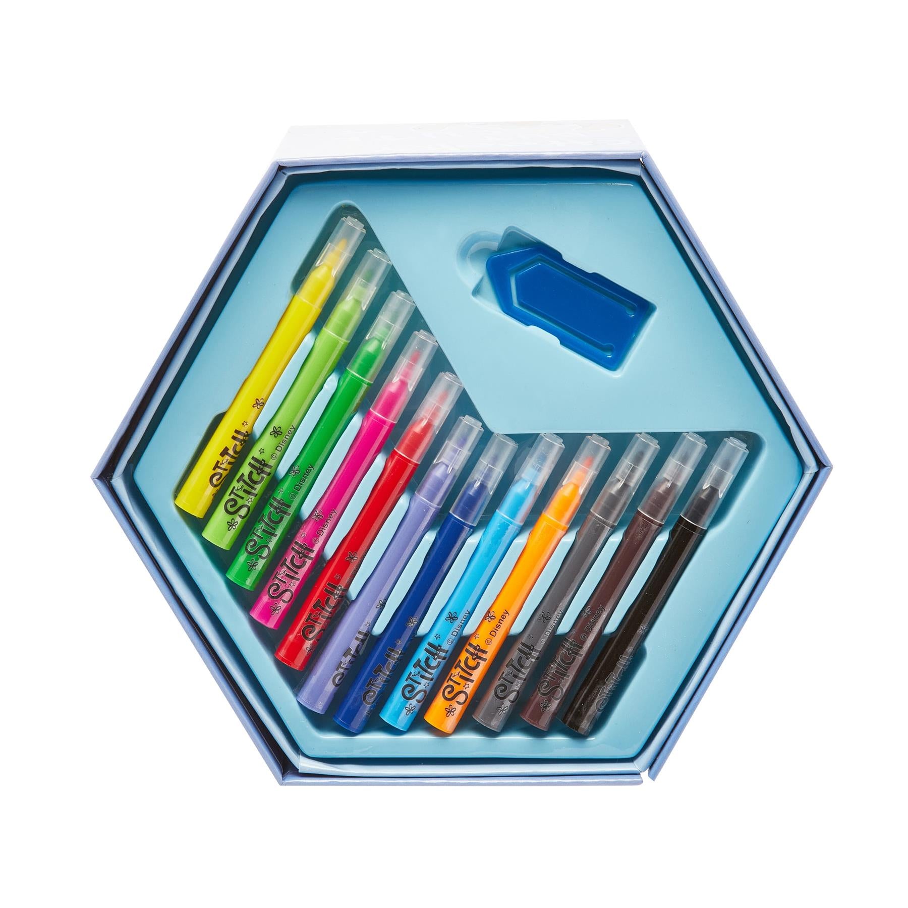 Disney Stitch Deluxe 52-Piece Hexagonal Art Set