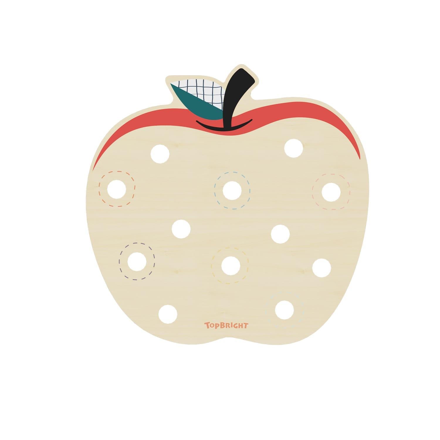 Topbright Wooden Apple Worms