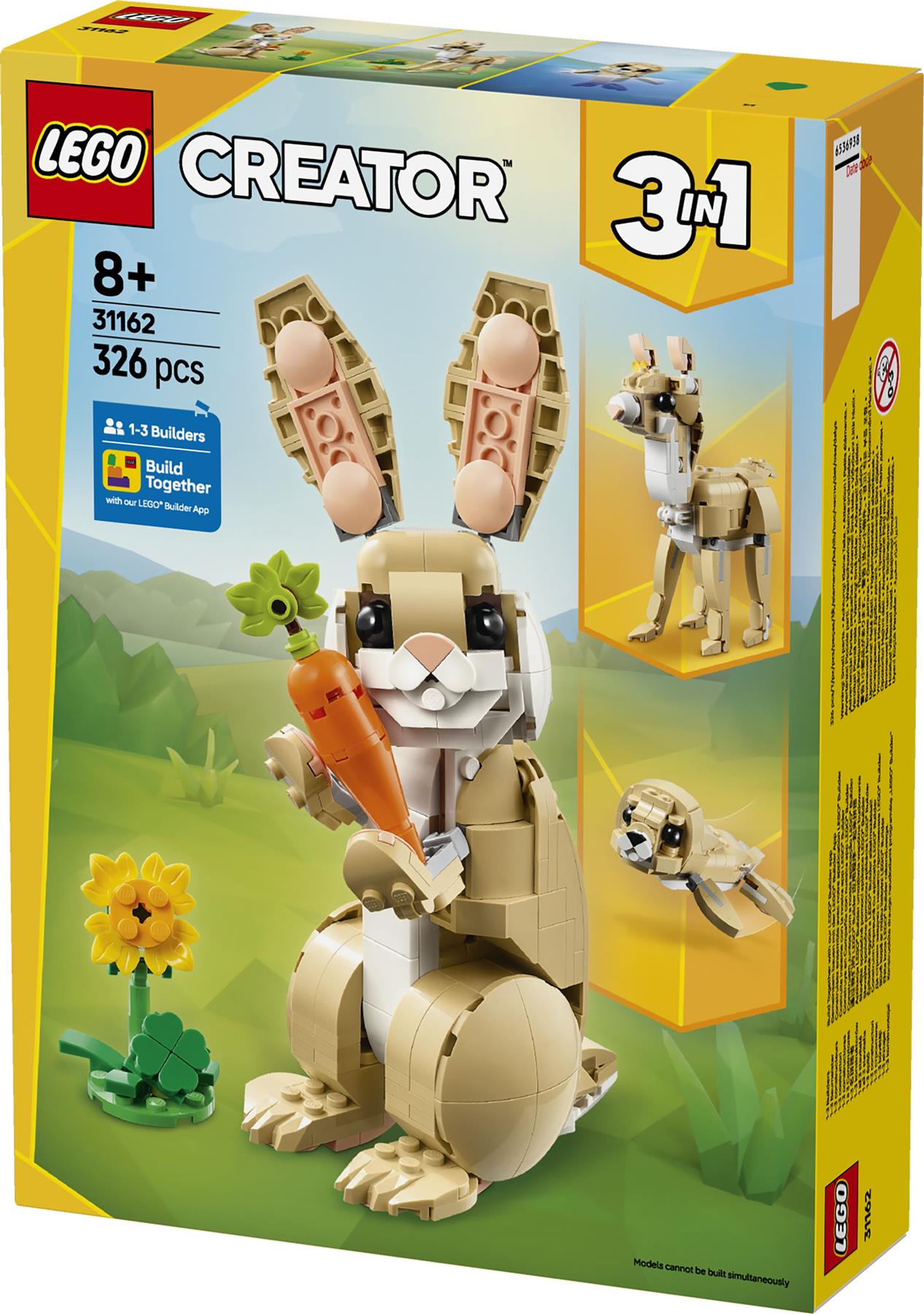 LEGO Creator 3-in-1 Cute Bunny 31162