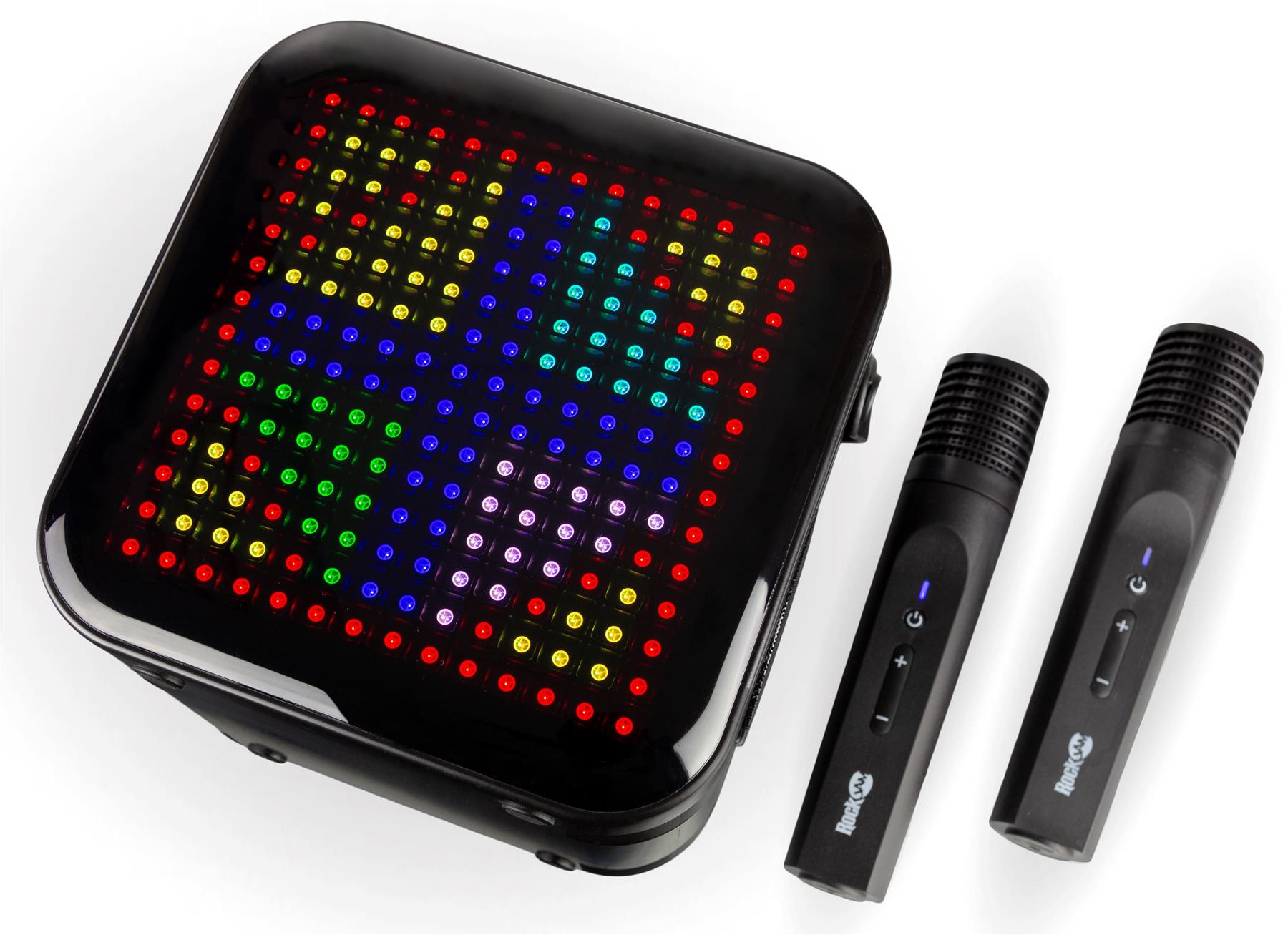 PDT RockJam Karaoke Machine with Two Wireless Microphones