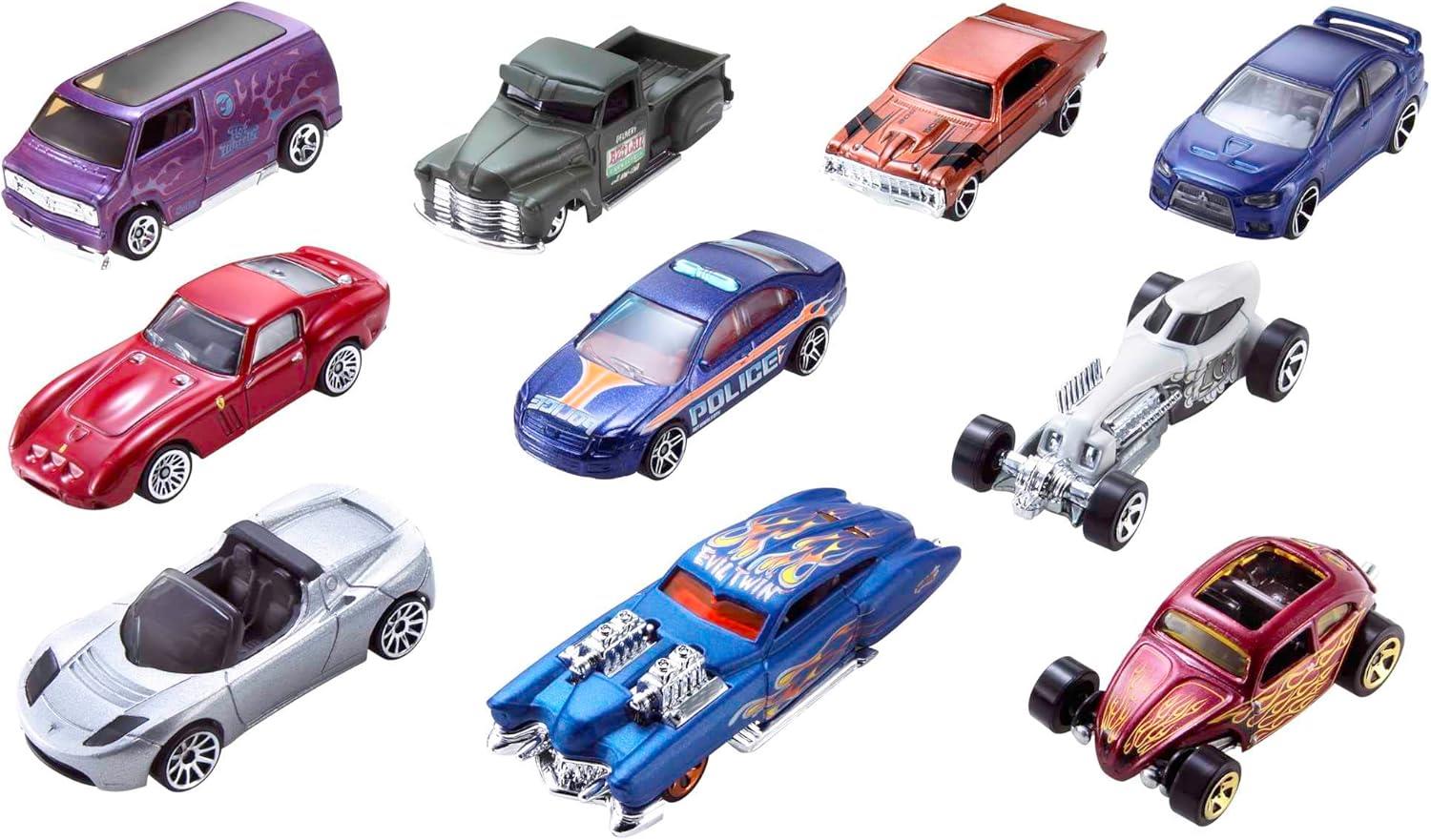 Hot Wheels 10 Pack Die-Cast Car Assortment