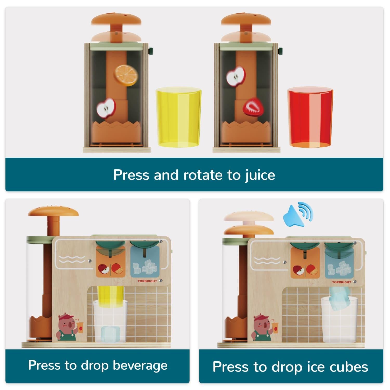 Topbright Wooden Juice Boutique
