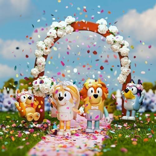 Bluey Wedding Time Figure Pack 4 Character Figures Playset