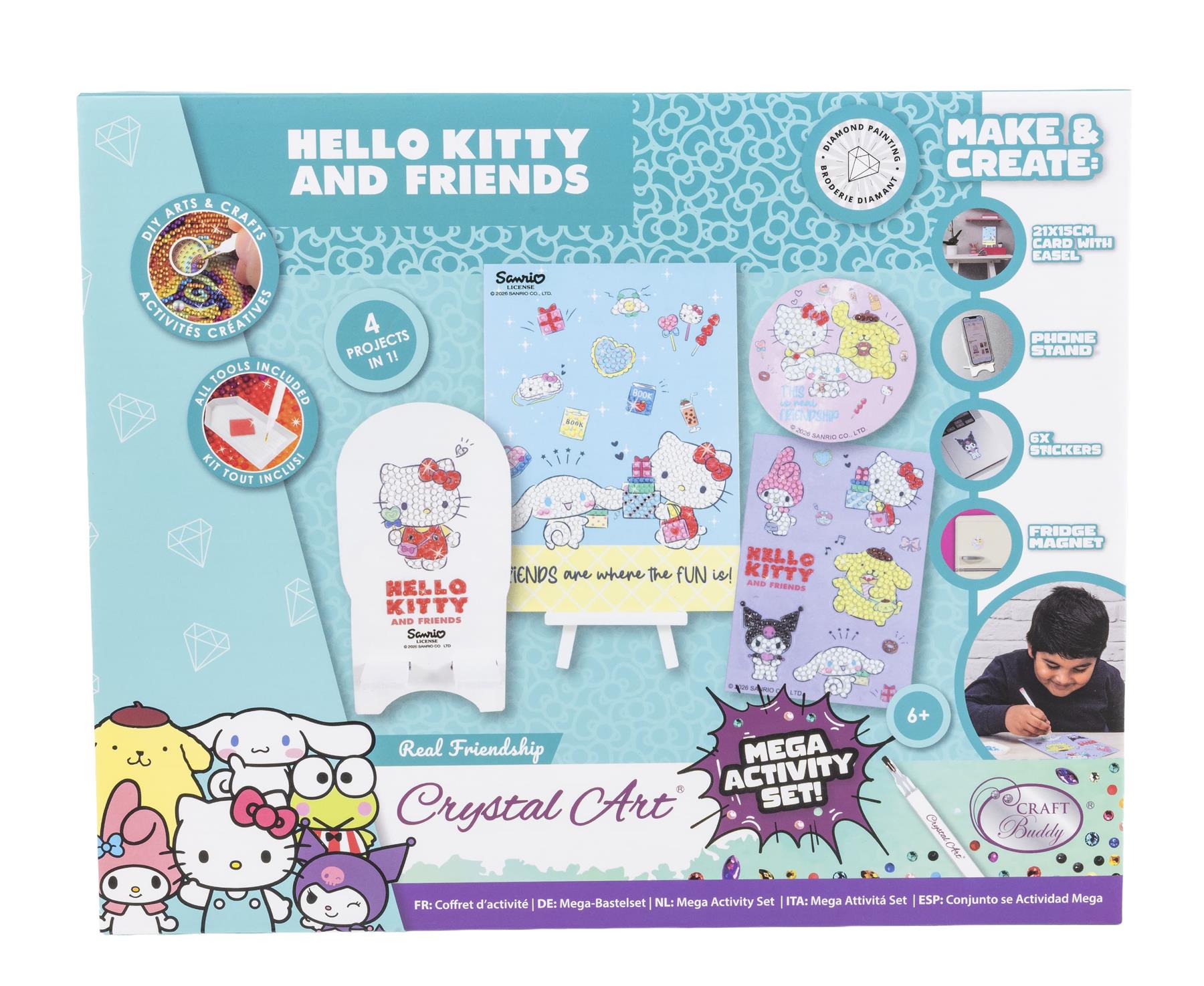 Hello Kitty and Friends Crystal Art Mega Activity Set