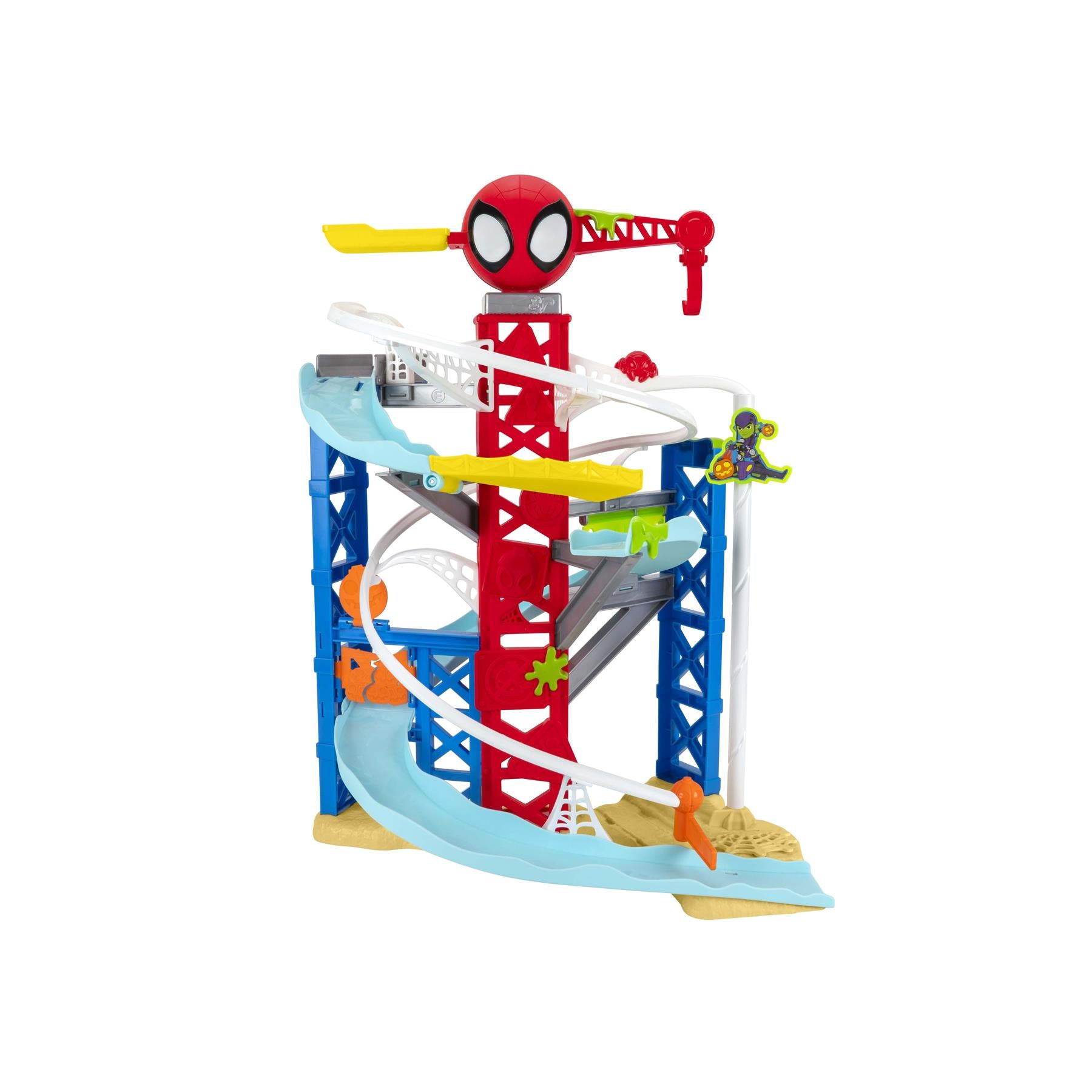 Marvel Spidey and His Amazing Friends Construction Zone Chaos Track Set