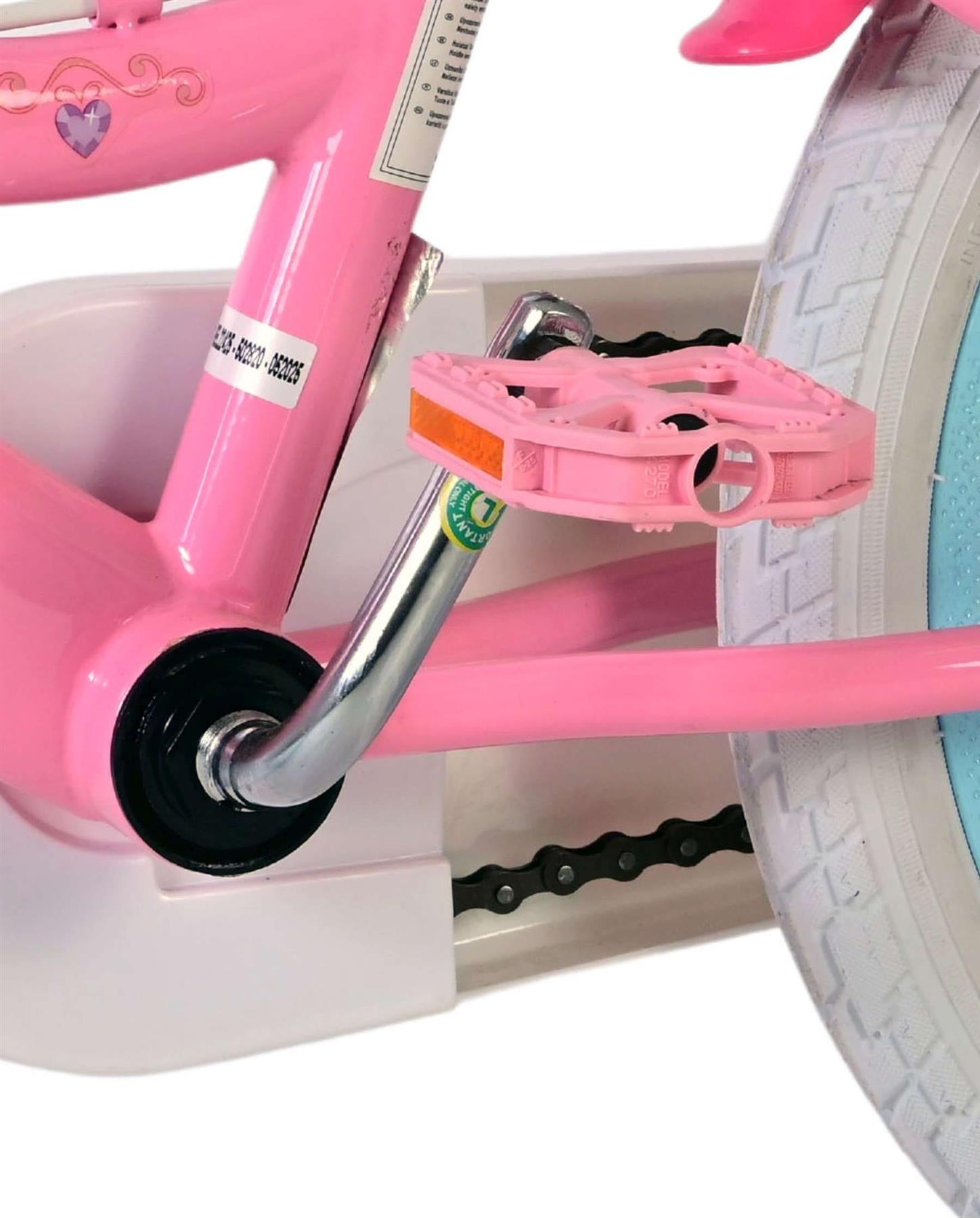 Disney Princess Children's 14 inch Two Hand Brake Bike - Pink