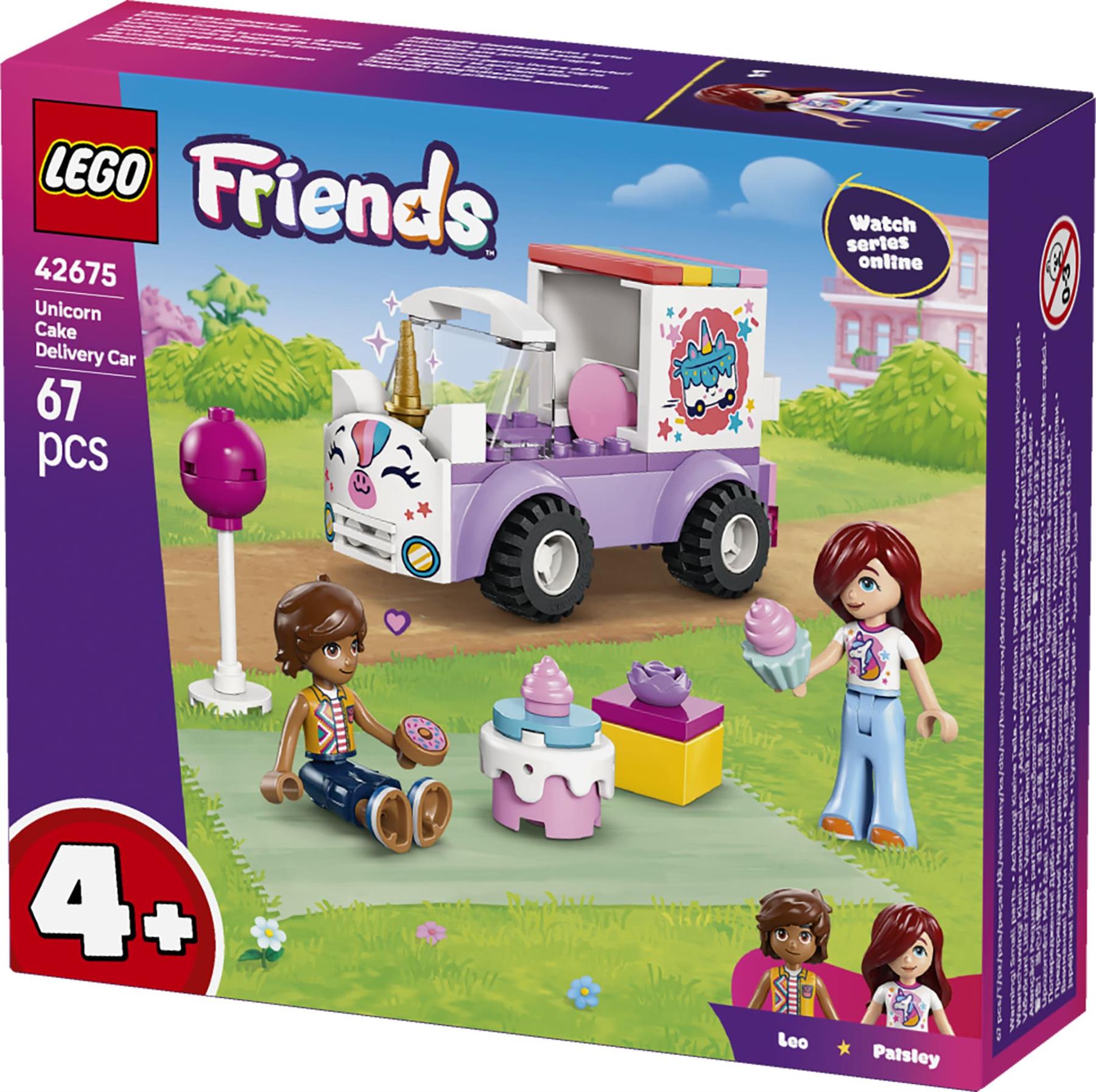 LEGO Friends Unicorn Cake Delivery Car Toy 42675