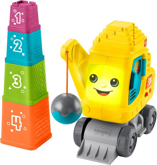 Fisher-Price Count & Stack Crane Construction Toy