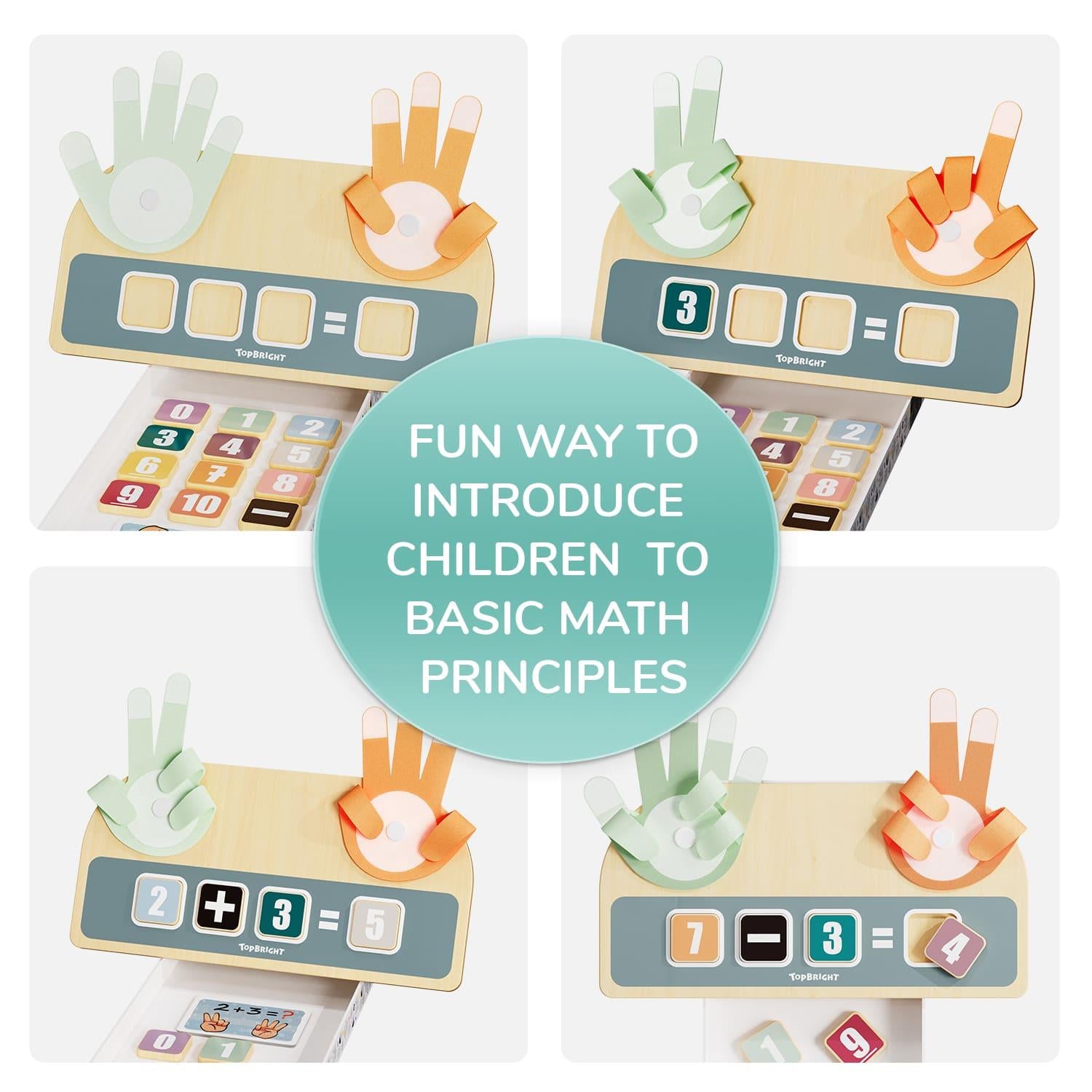 Topbright Wooden Finger Math