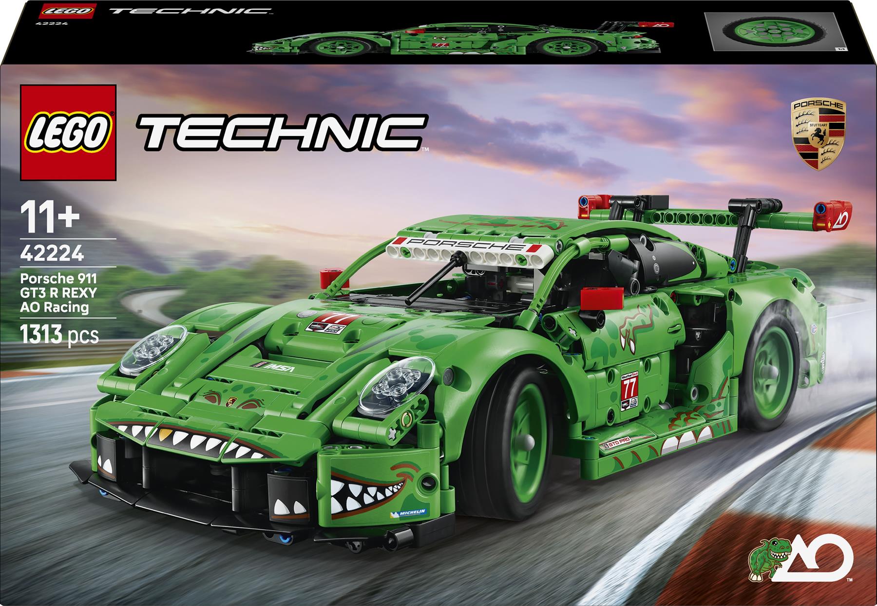 LEGO Technic Porsche 911 GT3 R REXY AO Racing Car 42224