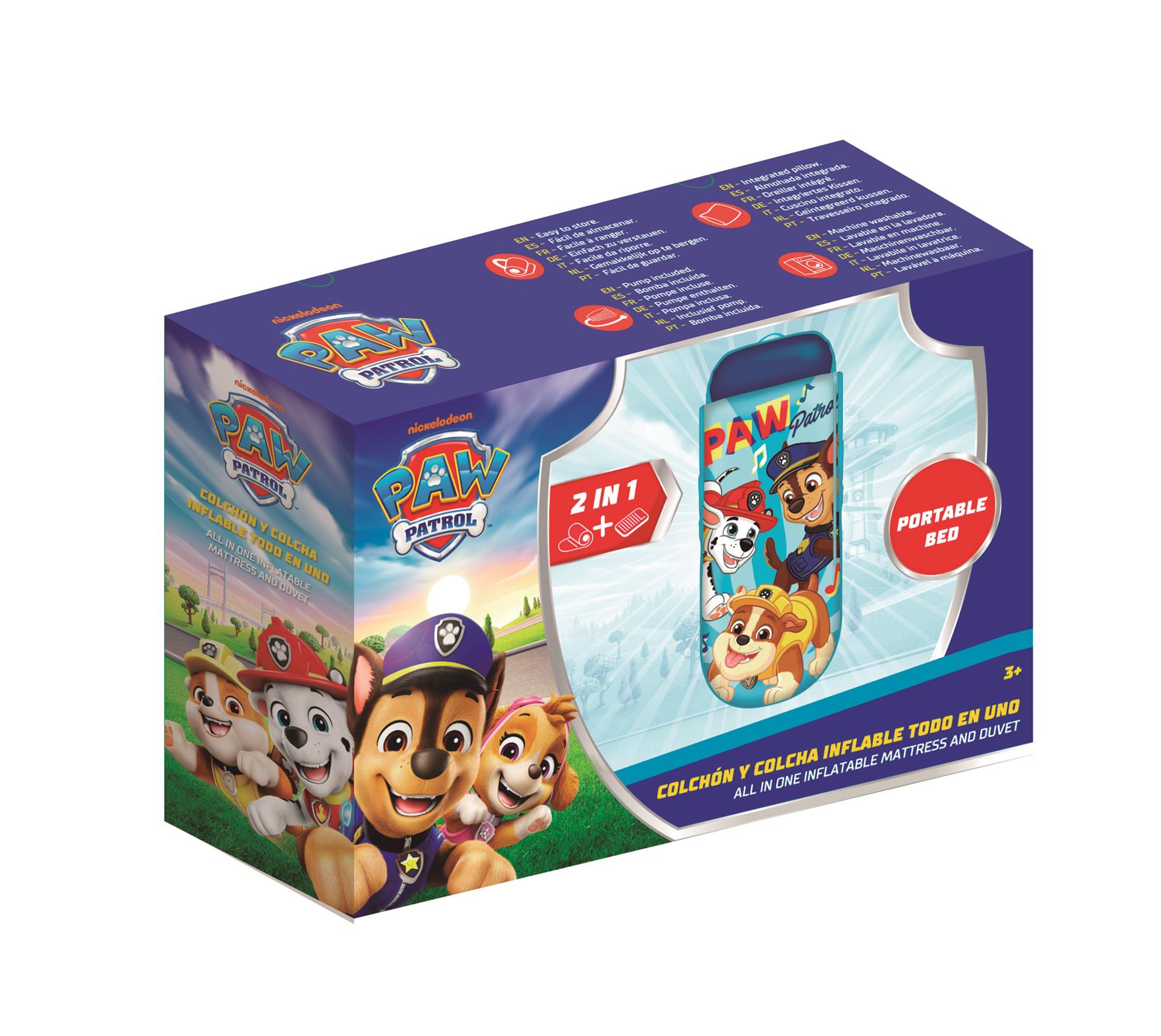 PAW Patrol All in 1 Inflatable Portable Bed
