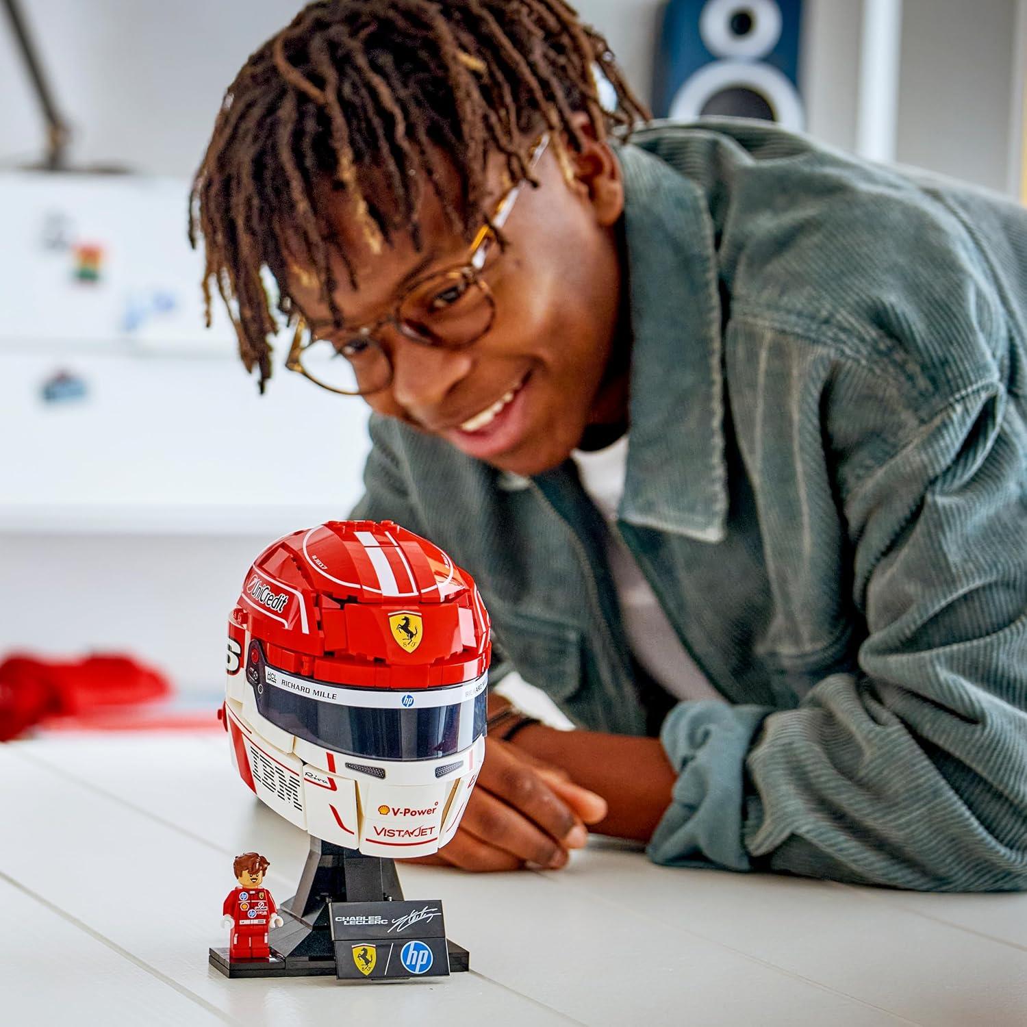 LEGO F1 Scuderia Ferrari HP Helmet - Leclerc Helmet 43014