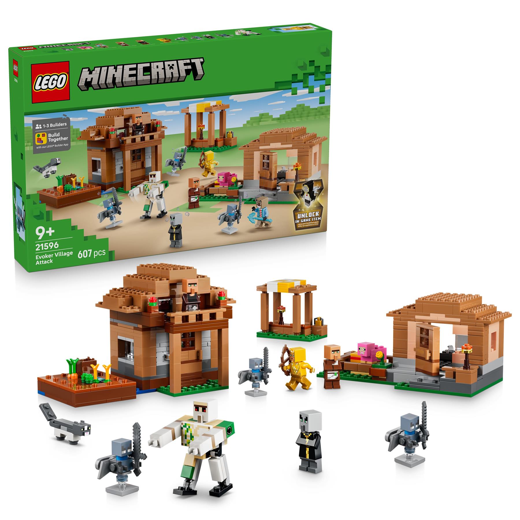 LEGO Minecraft Evoker Village Attack 21596