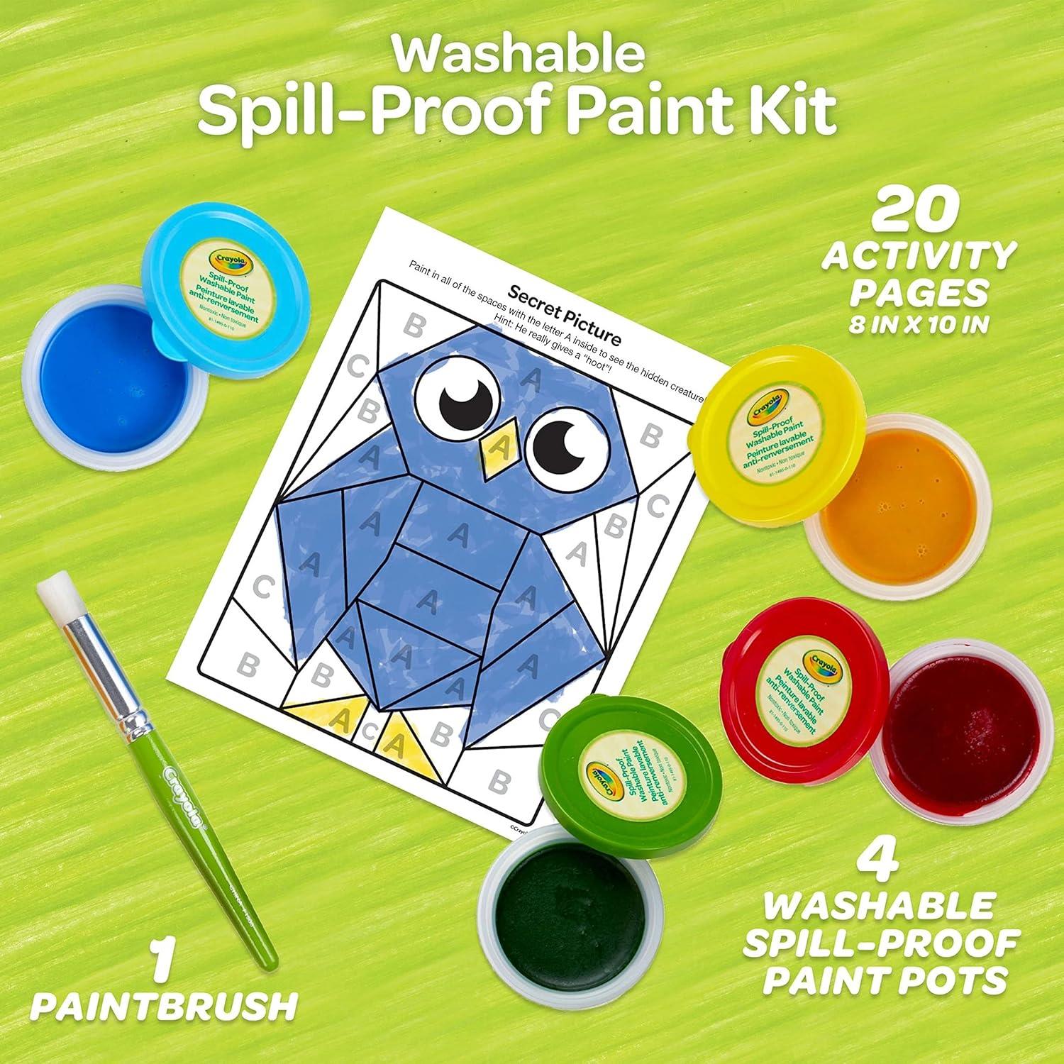 Crayola Spill Proof Washable Paint Set