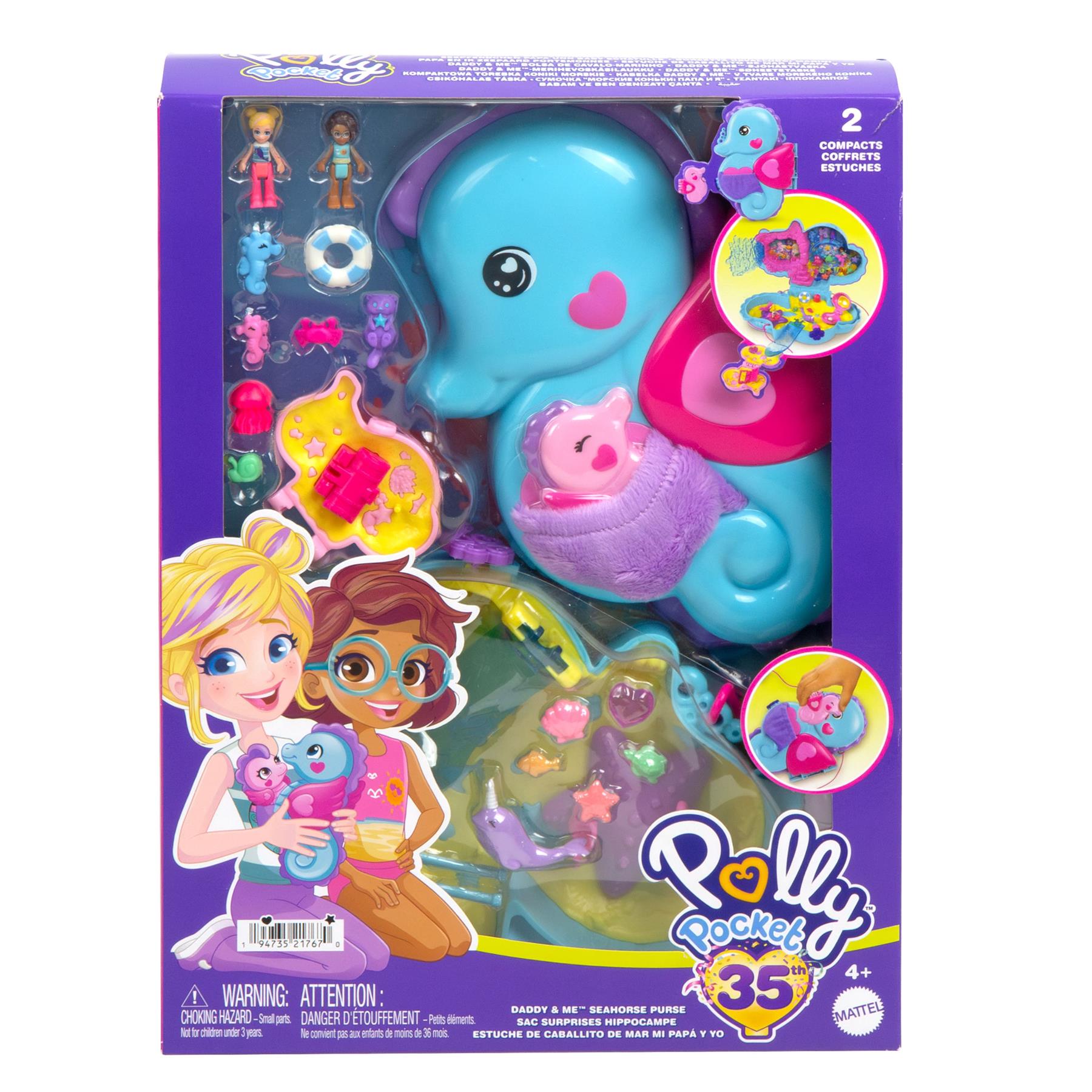 Polly Pocket Daddy & Me Seahorse Purse