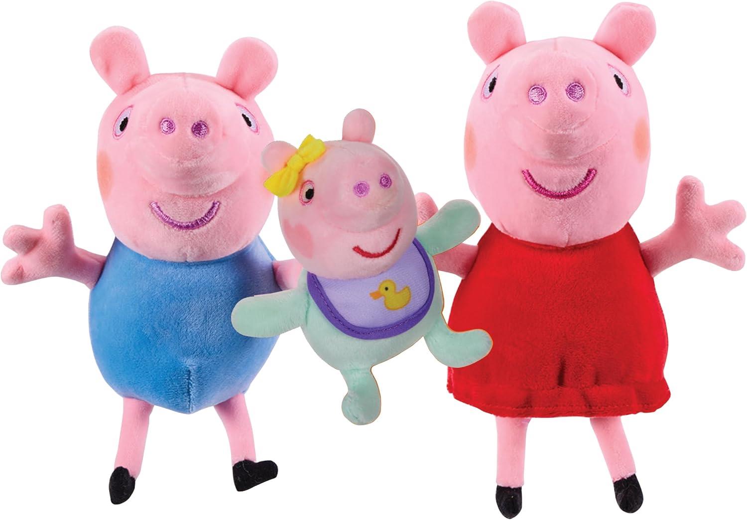 Peppa Pig Peppa, George & Evie 3-Pack Plush