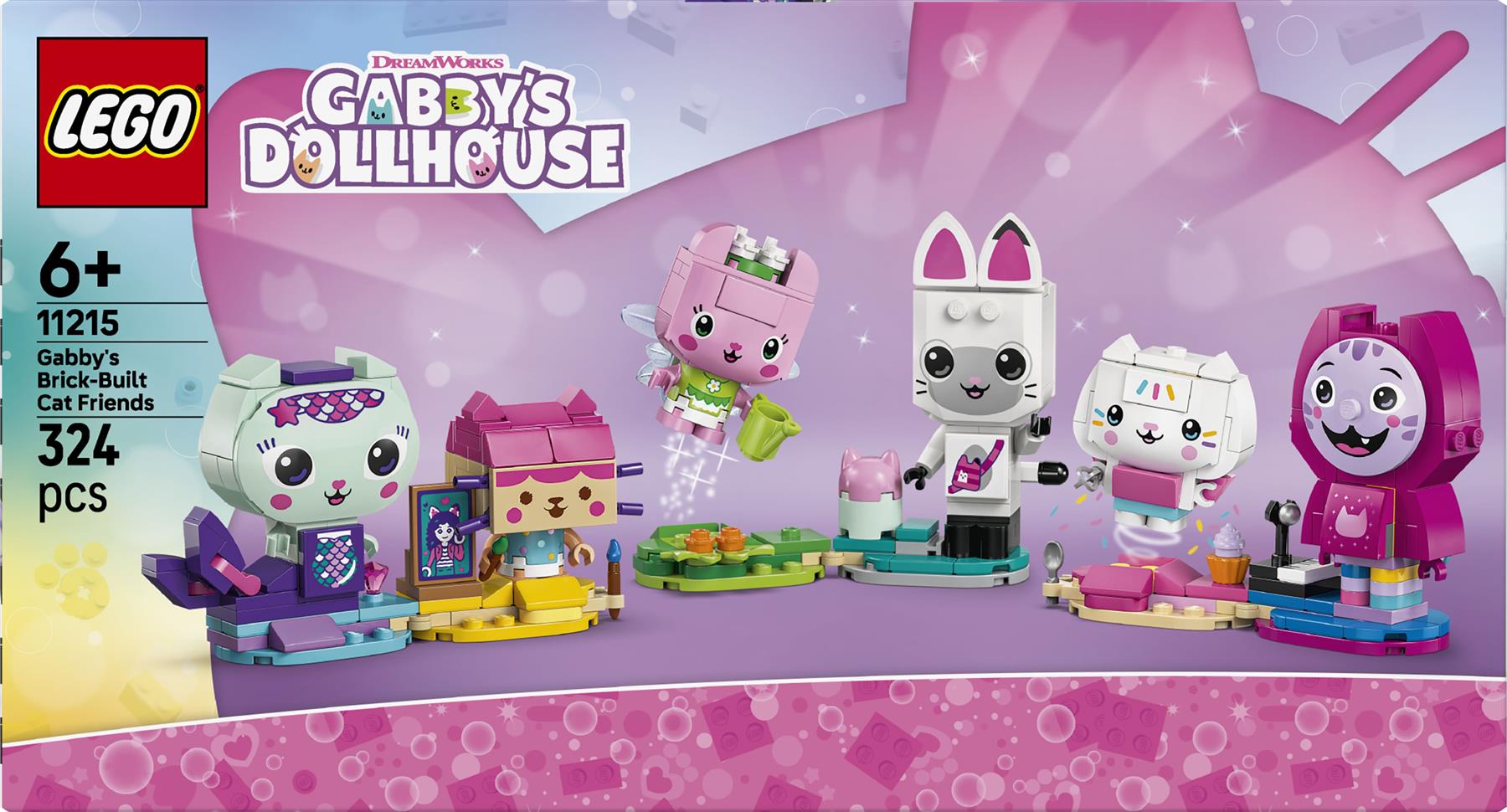LEGO Gabbys Dollhouse Gabby's Brick-Built Cat Friends 11215