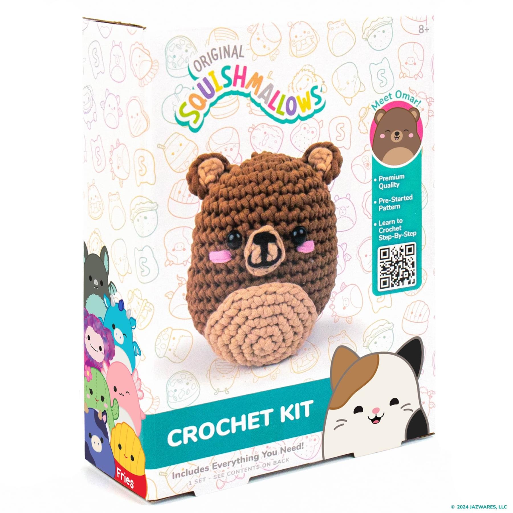 Original Squishmallows - Omar the Bear Crochet Kit