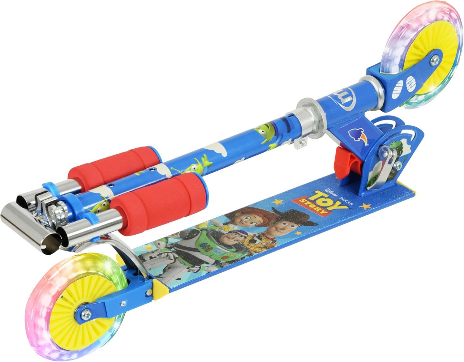 Toy Story Folding Inline Scooter with Light Up Wheels