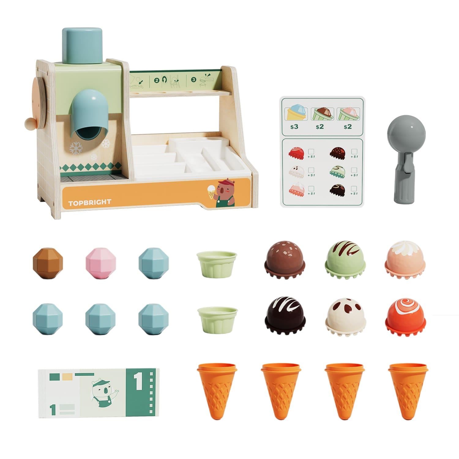 Topbright Wooden Ice Cream Boutique