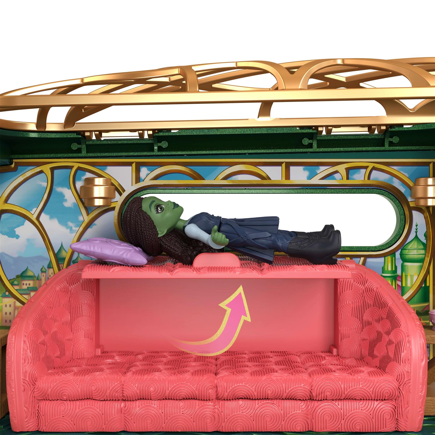 Wicked Emerald City Train Small Doll Playset