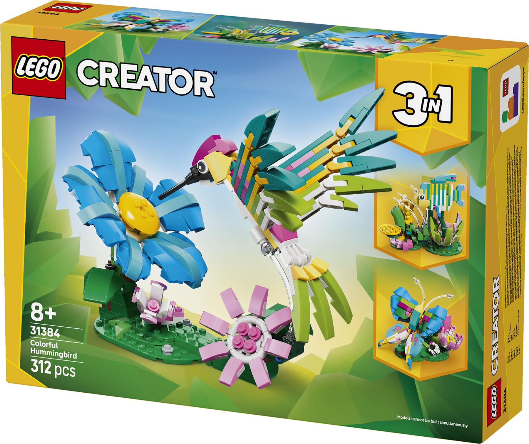 LEGO Creator 3-in-1 Wild Animals Colourful Hummingbird 31384