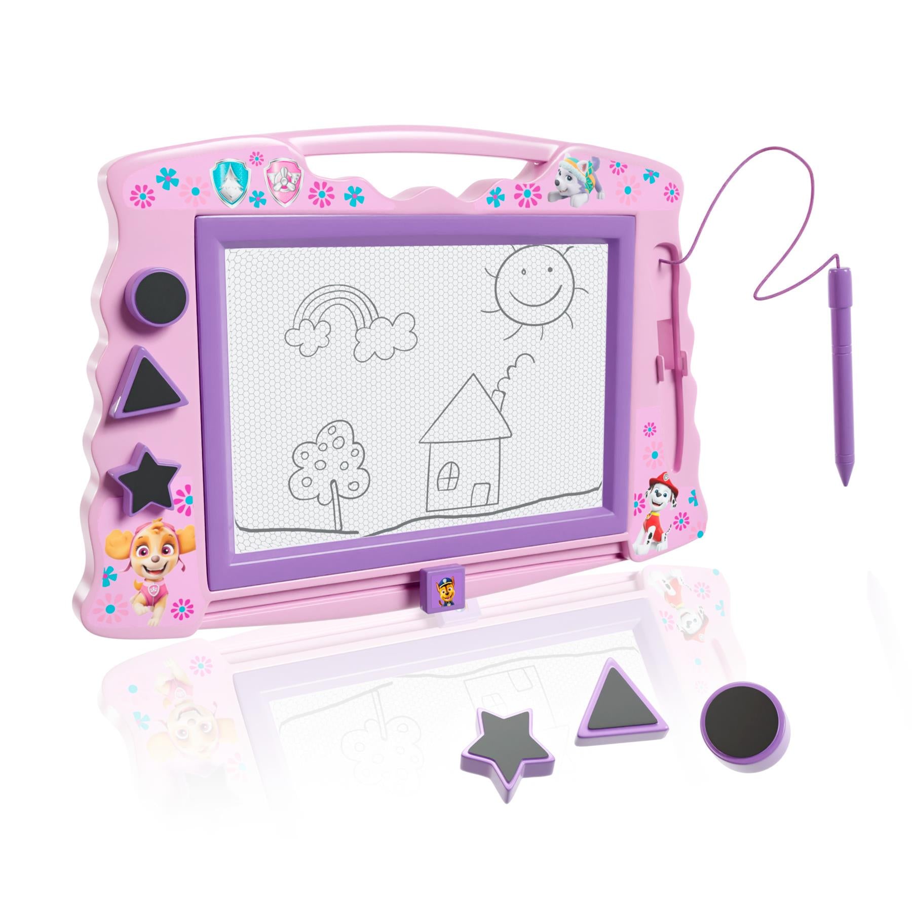 PAW Patrol Magnetic Drawing Board with Stylus and 3 Stamps - Pink