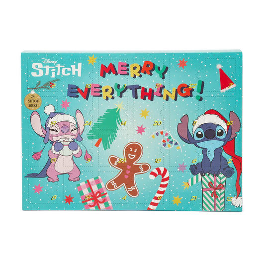 Disney Stich 24-Day Sock Advent Calendar - 12 pairs