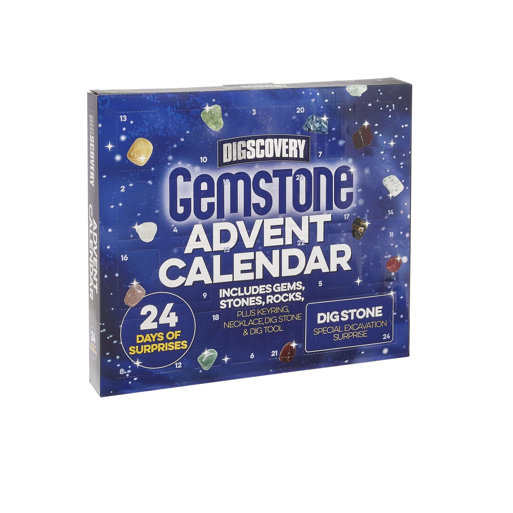 24-Day Crystal Gem Jewelry Advent Calendar