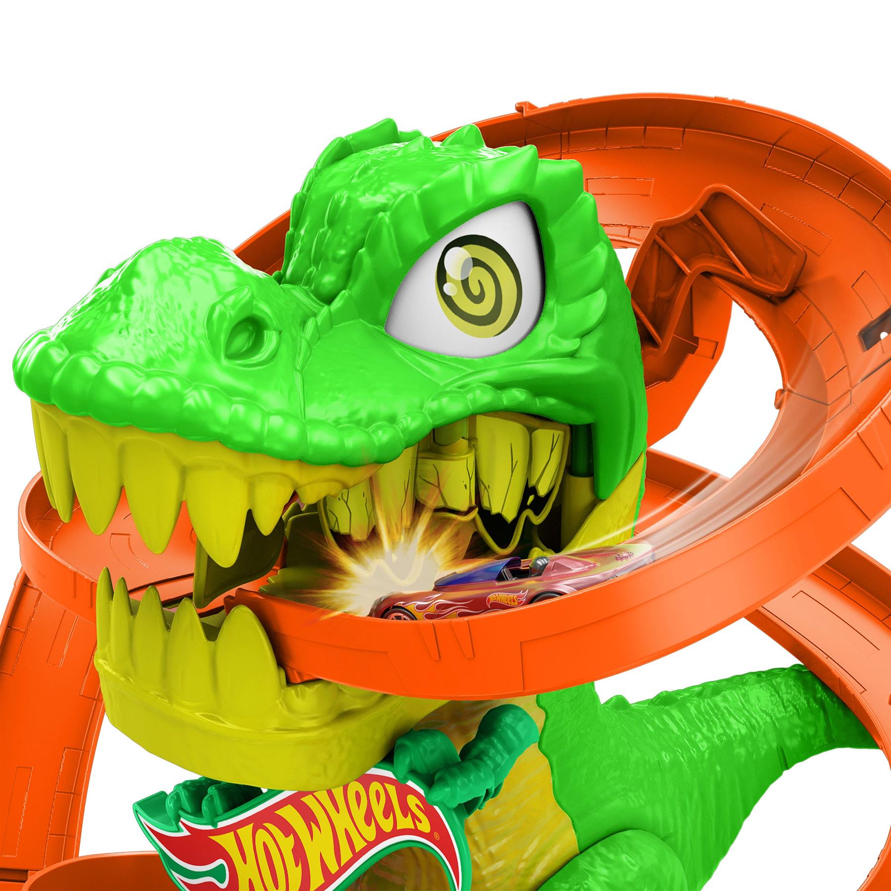 Hot Wheels T-Rex Blaze Battle Race Track