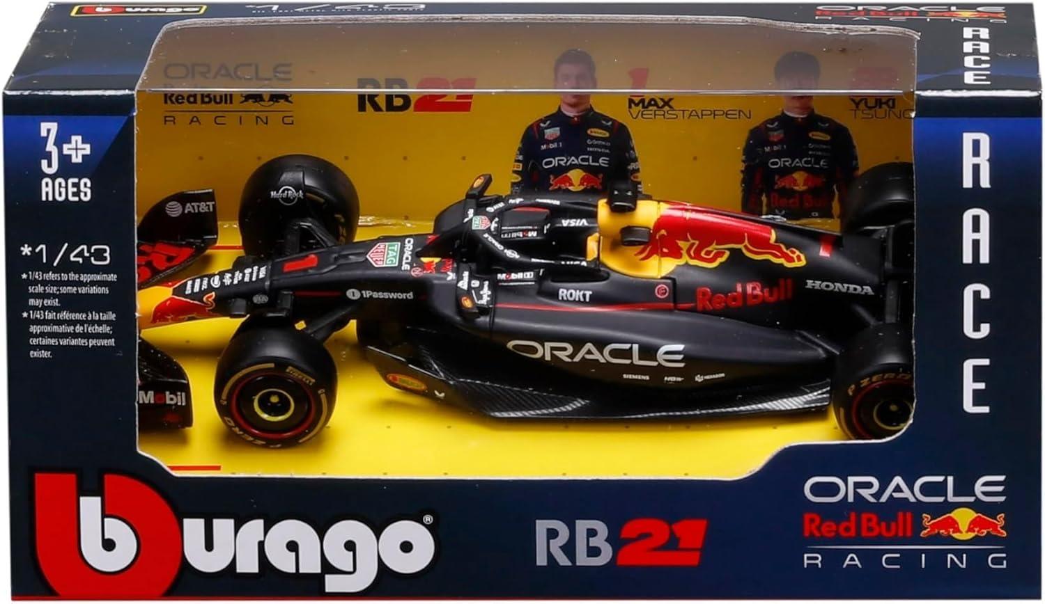 Bhurago F1 1:43 Die-Cast Scale Race Car - Red Bull