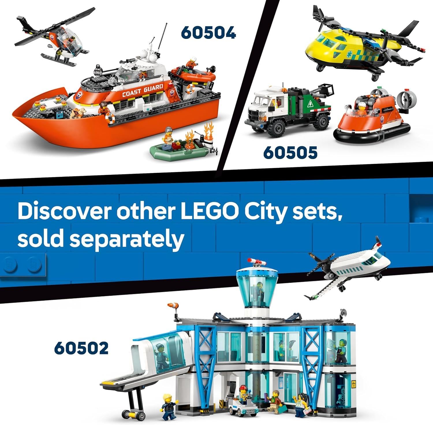 LEGO City Coast Guard Helicopter Building Toy 60503