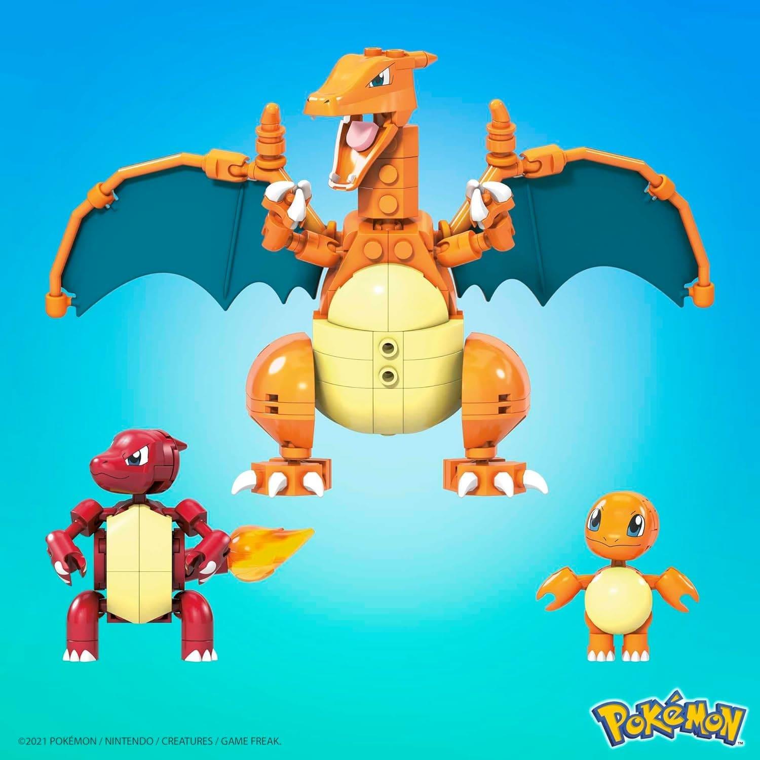 Mega Construx Pokémon Charmander Evolution Action Figure