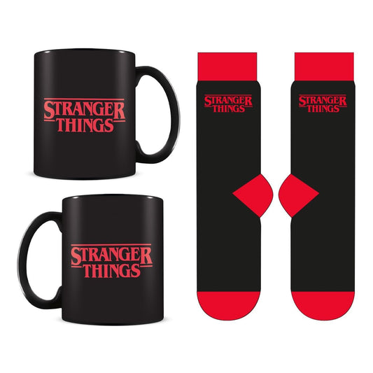 Stranger Things Logo Mug & Sock Set
