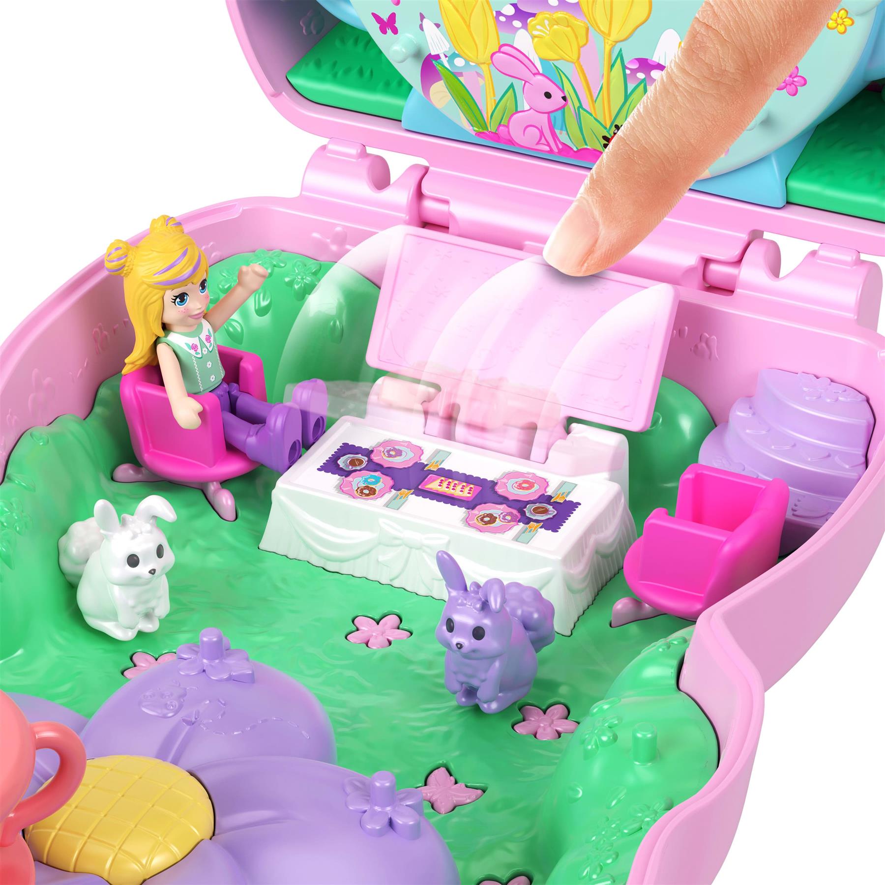 Polly Pocket Tea Party Bunny Compact Playset