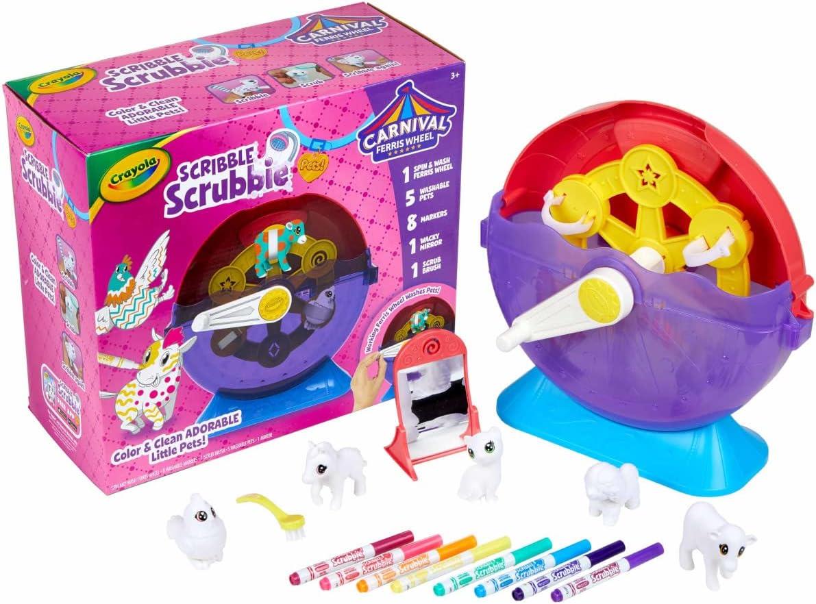 Scribble Scrubbie Pets Spin and Wash Carnival Playset
