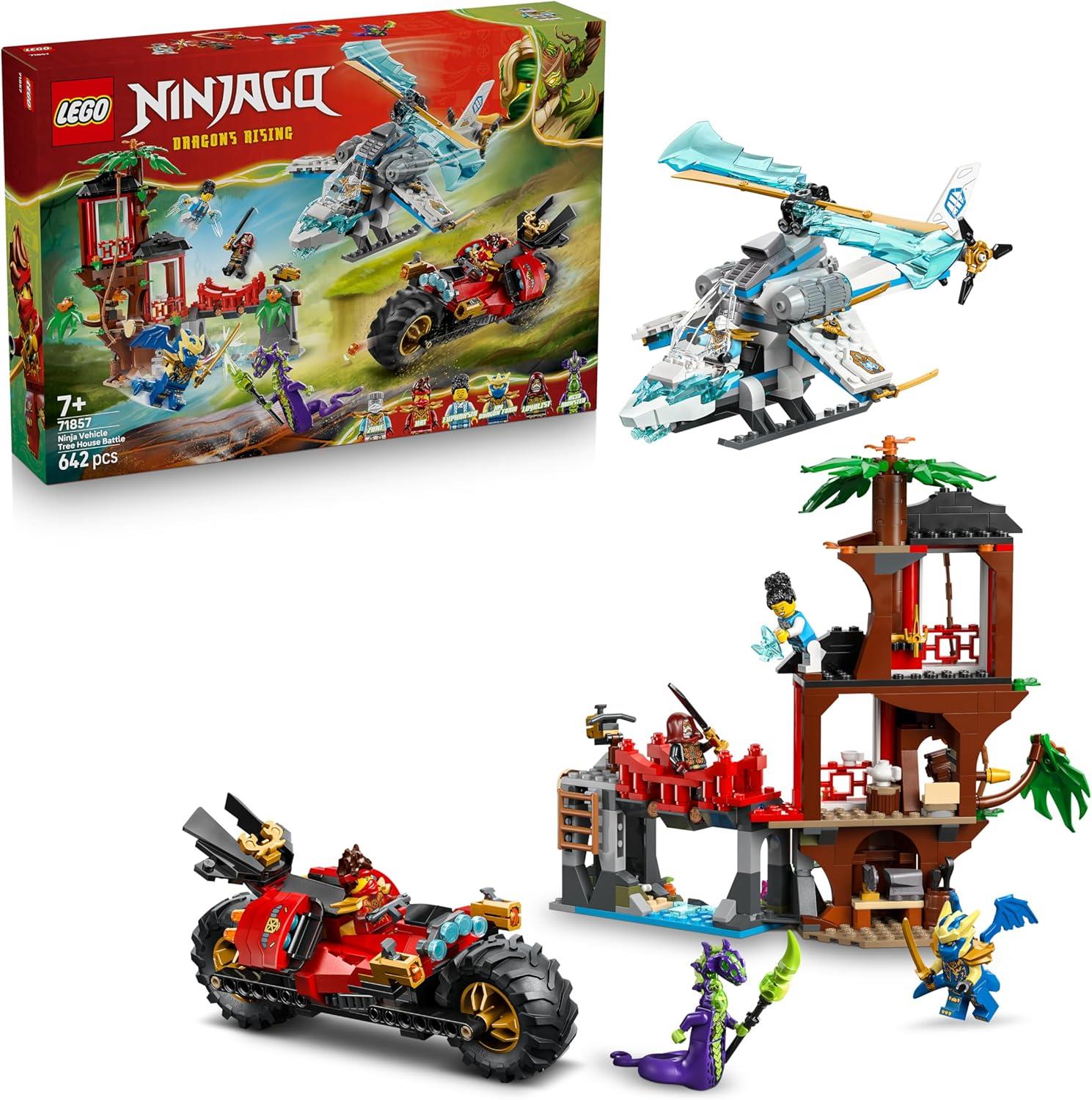 LEGO Ninjago Dragons Rising Ninja Vehicle Tree House Battle 71857