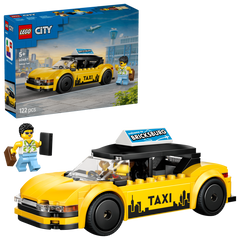 LEGO City Yellow Taxi Toy Model Car Kit 60487
