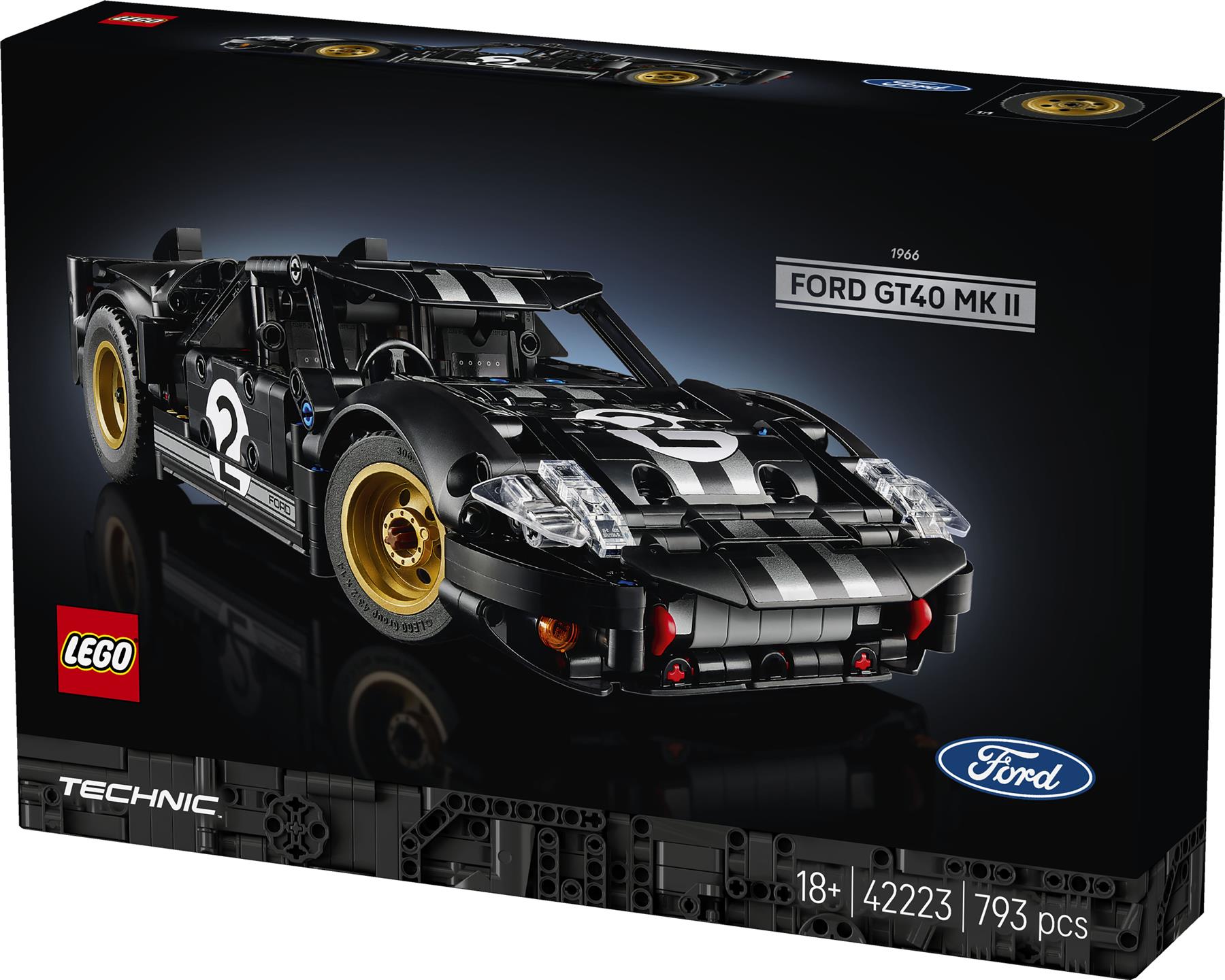 LEGO Technic 1966 Ford G T40 MKII Race Car 42223