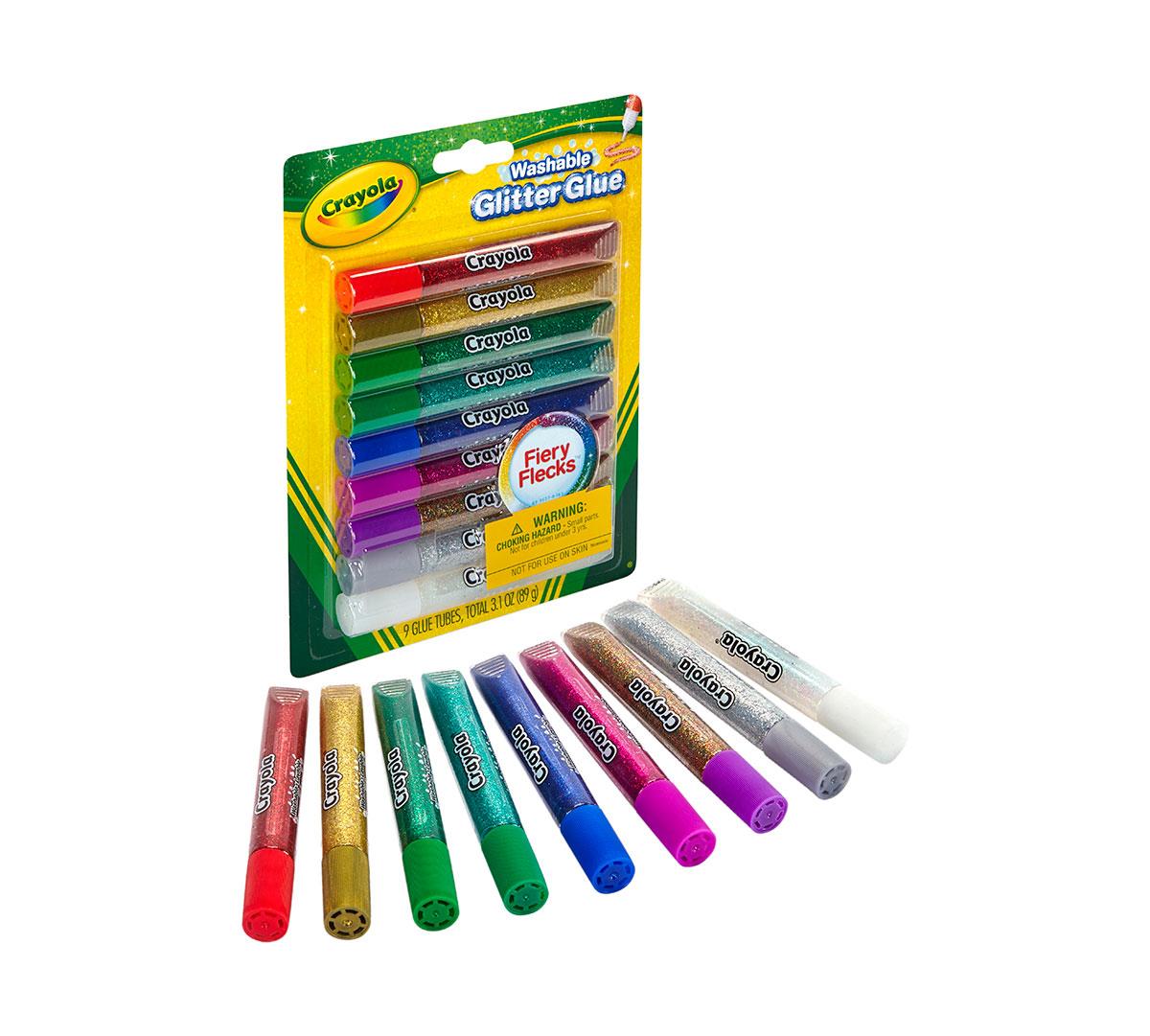 Crayola Washable Glitter Glue 9 Pack