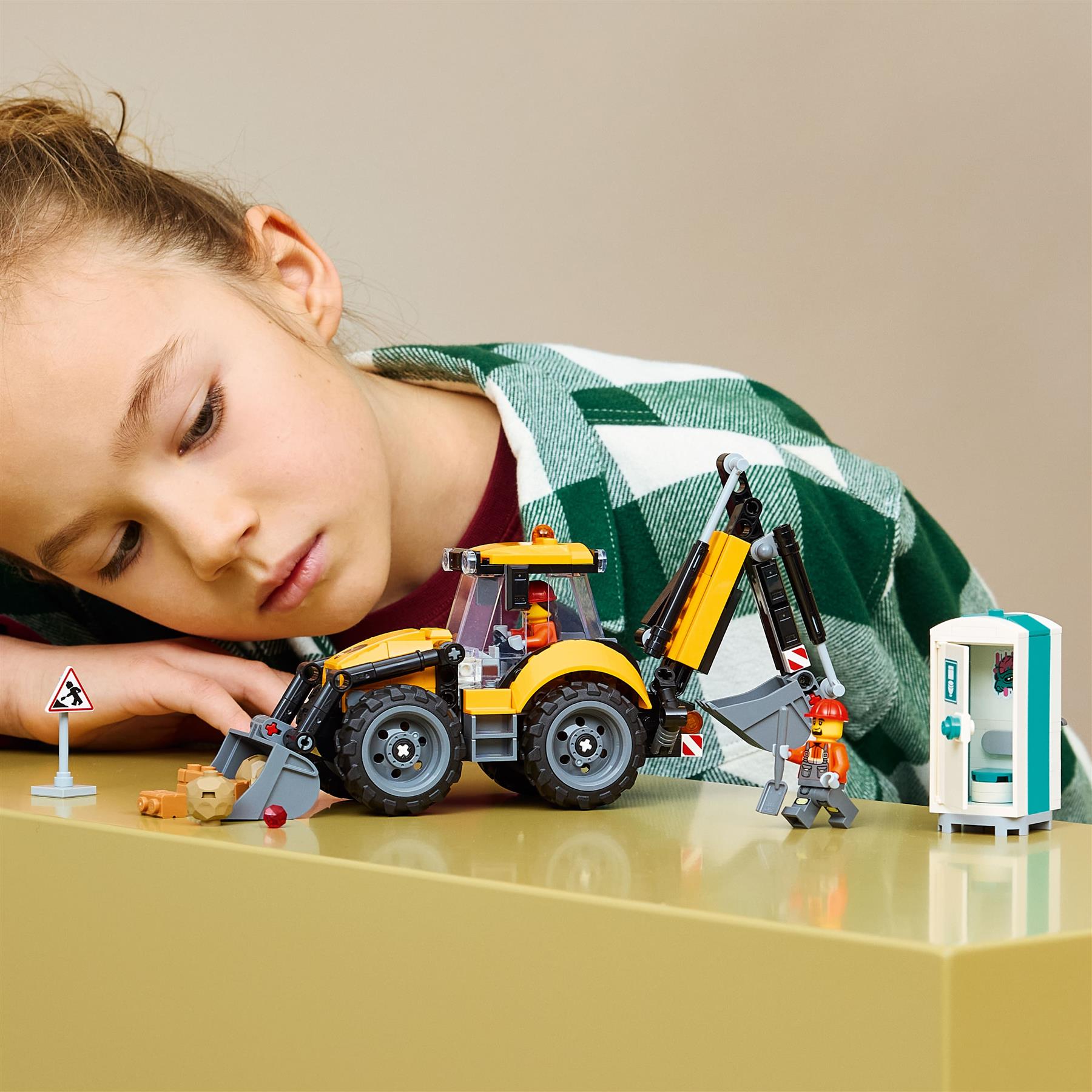 LEGO City Yellow Backhoe Loader 60480