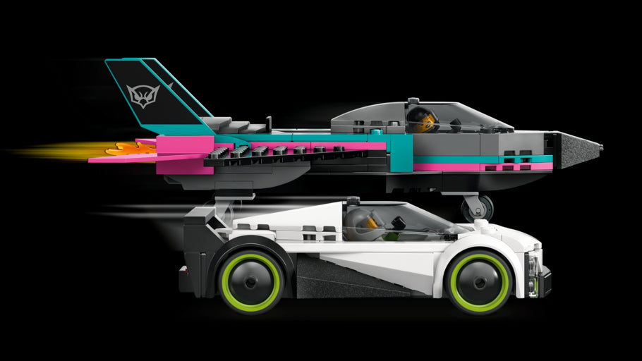 LEGO City Jet vs Car Toy Vehicle Model Kit 60489