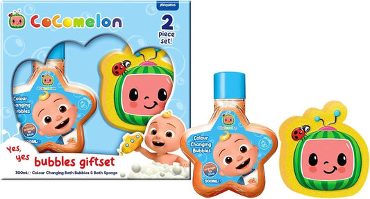 Cocomelon 350ml Bubble Bath & Bath Sponge Set