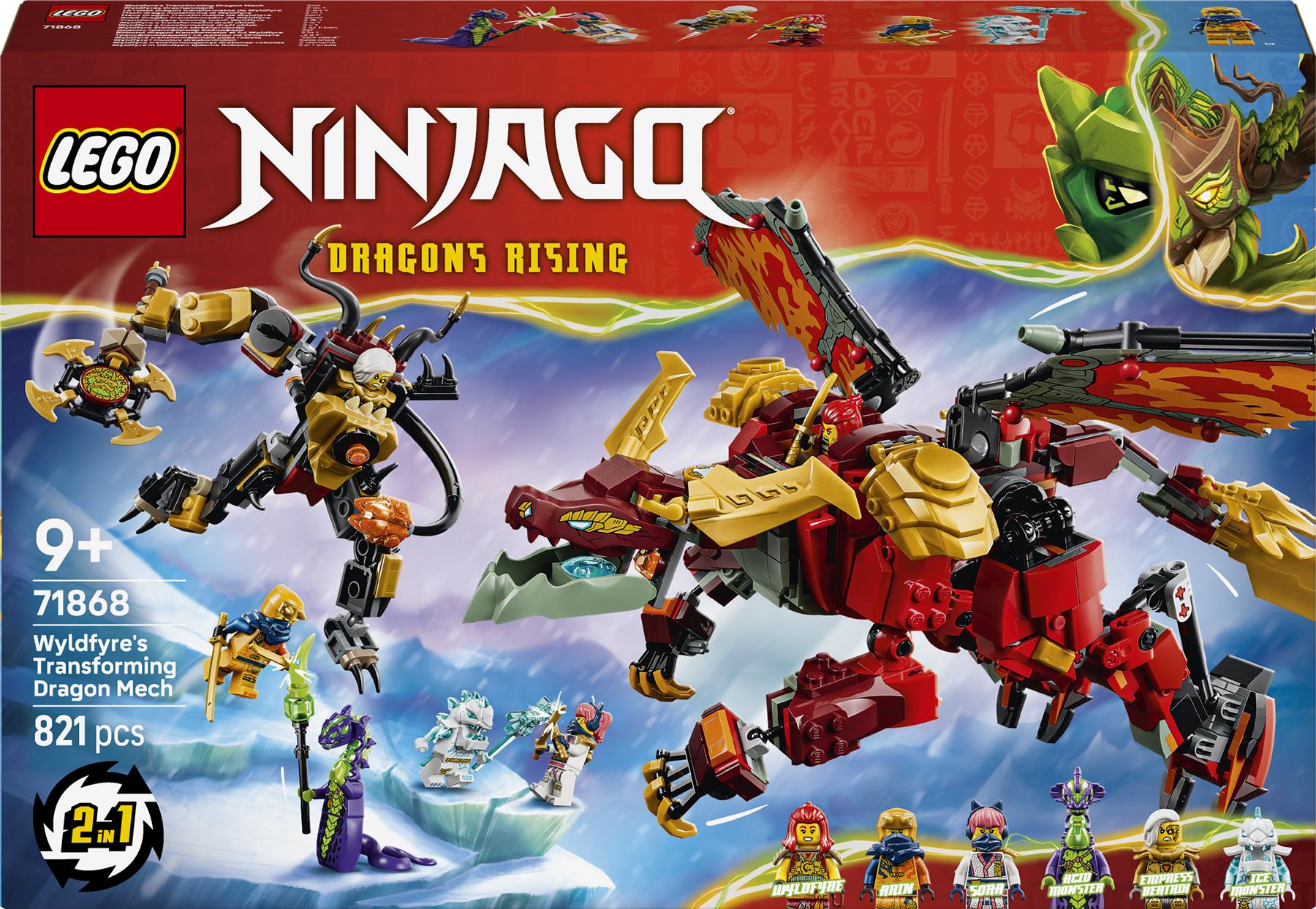 LEGO Ninjago Wyldfyre's Transforming Dragon Mech 71868